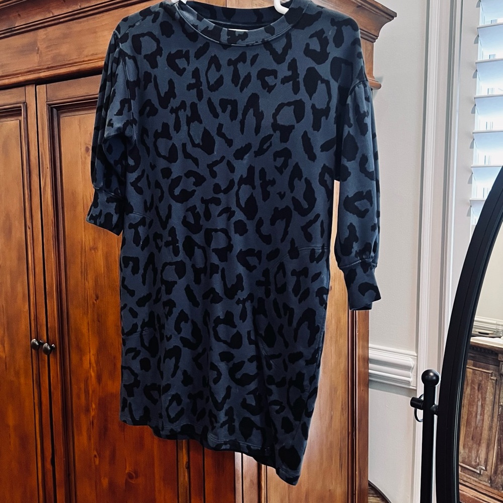Velvet and Spencer Leopard Print Sweater Dress